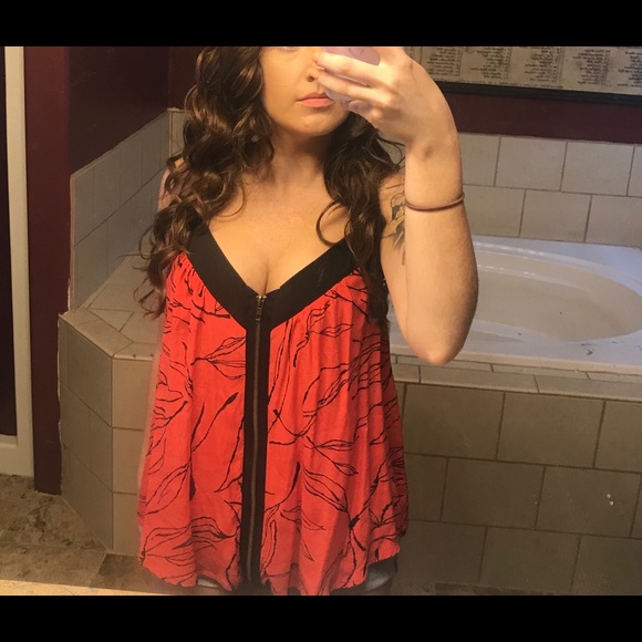 Anthropologie Tops - Anthropologie | Silence+Noise Zip Front Racer Back